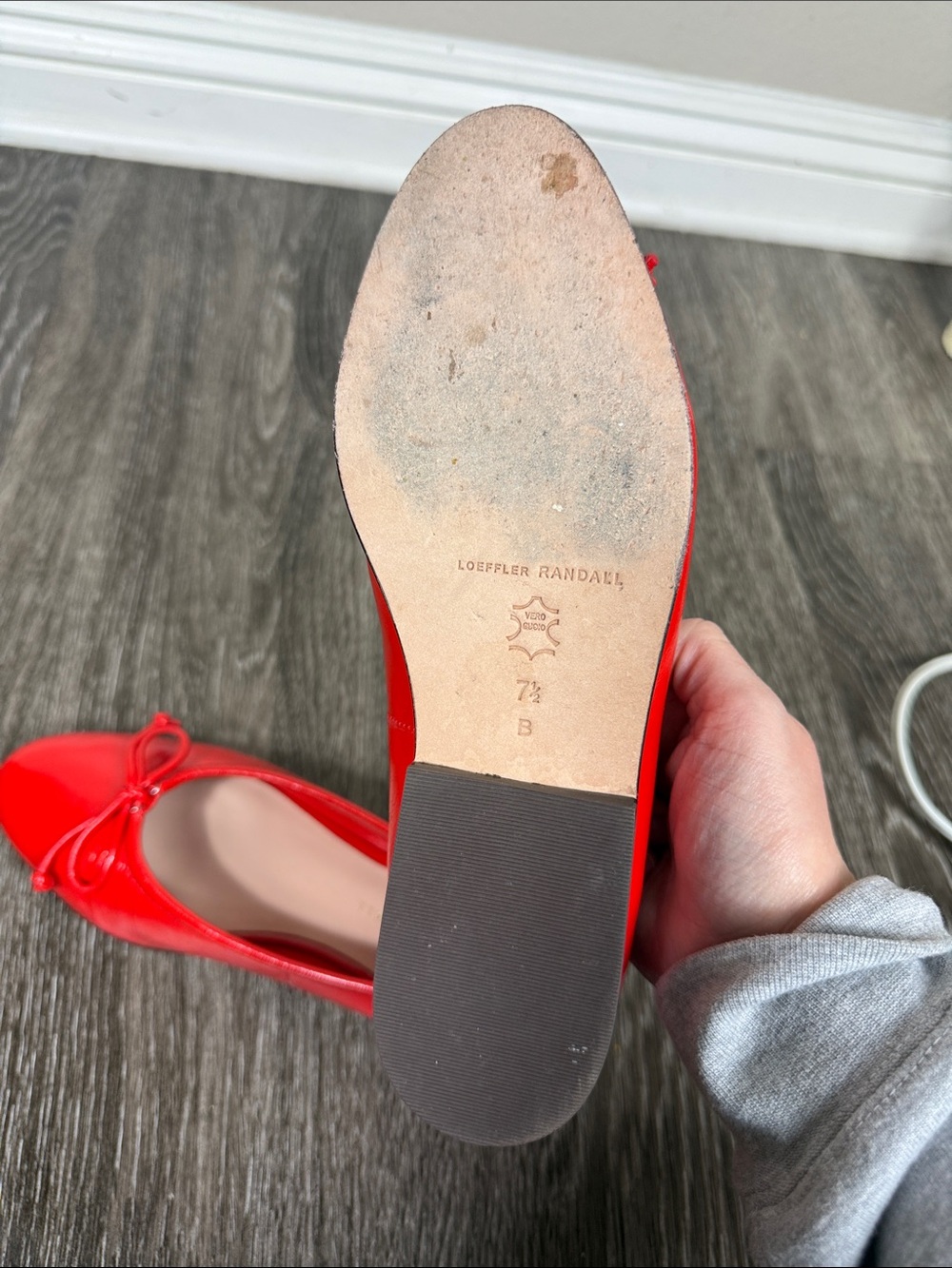 LOEFFLER RANDALL Noelle Red Ballet Flat - Picture 12 of 14